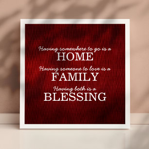 Affiche Famille de typographie motivationnelle Citation