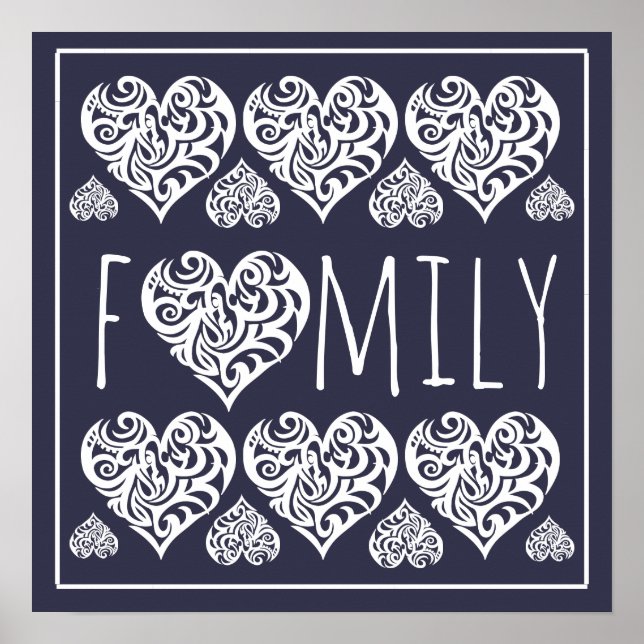 Affiche Famille - Décor de bureau (Devant)