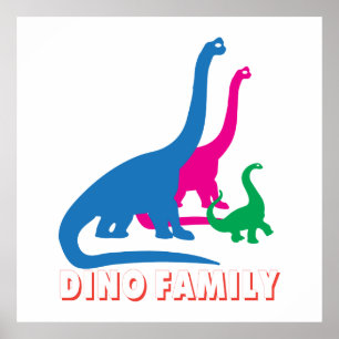 Affiche Famille Dino