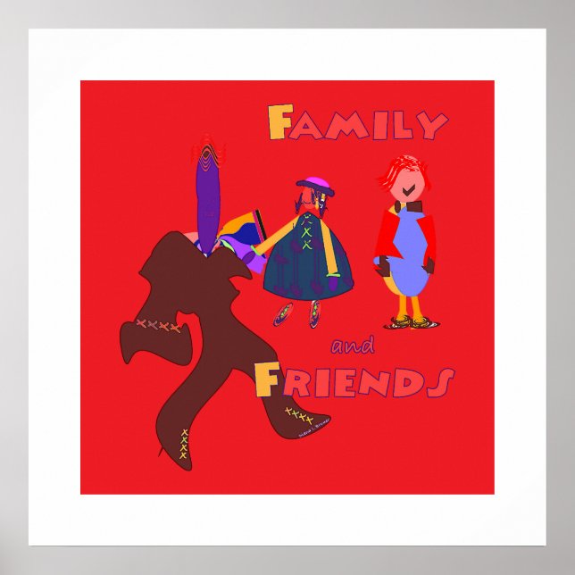 Affiche Famille et Amis (Devant)