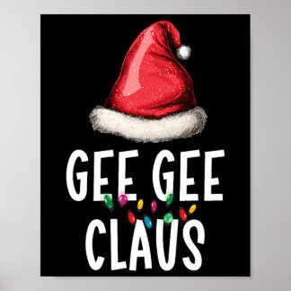 Affiche Famille Gee-gee Claus Noël Père Noël Pyjama Match