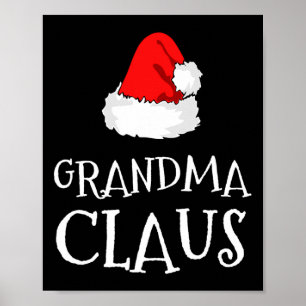 Affiche Famille grand-mère Claus Noël Père Noël Casquette