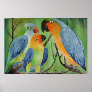 Affiche famille heureuse