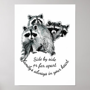 Affiche Famille inspirante toujours dans votre coeur Citat