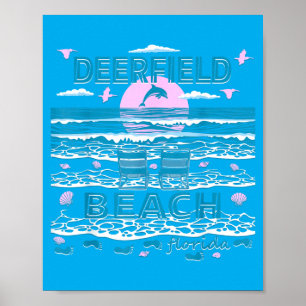 Affiche Famille mignonne amoureuse des dauphins Deerfield