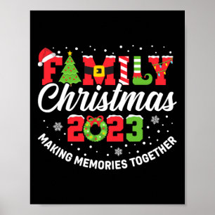 Affiche Famille Noël 2023 Correspondance tenue Xmas Squad
