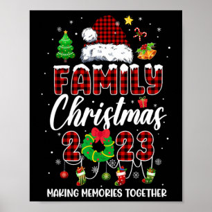 Affiche Famille Noël 2023 Equipe Correspondante Père Noël