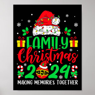 Affiche Famille Noël 2024 Equipe Correspondante Père Noël 