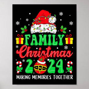 Affiche Famille Noël 2024 Equipe Correspondante Père Noël 