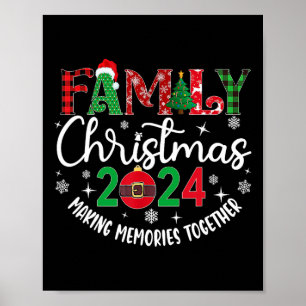 Affiche Famille Noël 2024 Equipe Correspondante Père Noël 