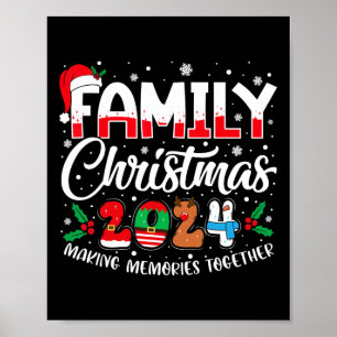 Affiche Famille Noël 2024 Matching tenue Xmas Squad S
