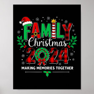 Affiche Famille Noël 2024 Noël Crew Noël Famille Ma