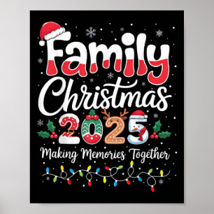 Affiche Famille Noël 2025 Matching tenue Xmas Squad S