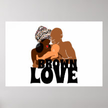Famille noire Amour Brown Amour noir