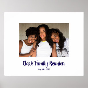 Affiche Famille Réunion photo personnalisée Connexion Part