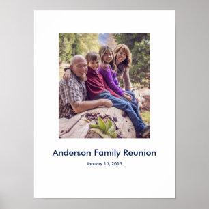 Affiche Famille Réunion photo personnalisée Connexion Part