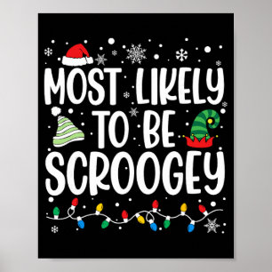 Affiche Famille Scroogey assortie pour Noël la plus probab