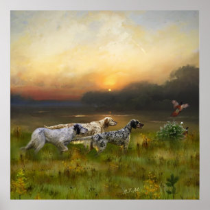 Affiche Famille Setters