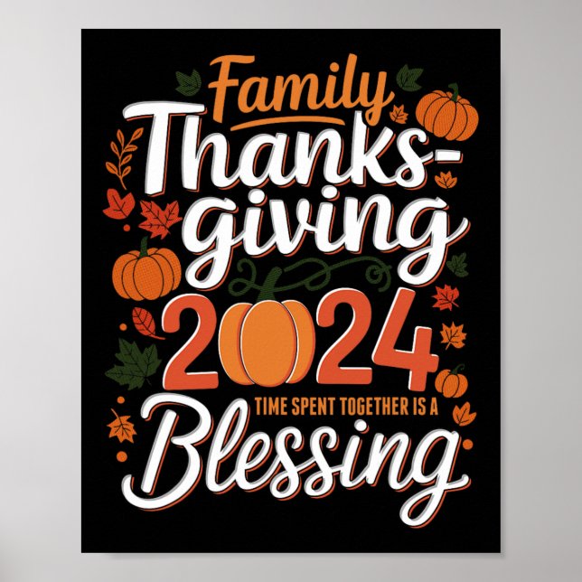 Affiche Famille Thanksgiving 2024 Thanksgiving Crew Matchi (Devant)
