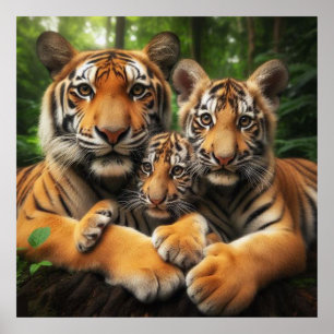Affiche Famille Tiger