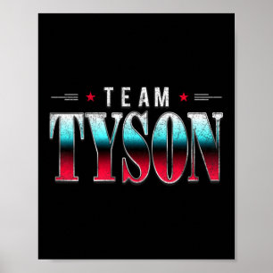 Affiche Famille Tyson Nom personnalisé Tyson Vintage
