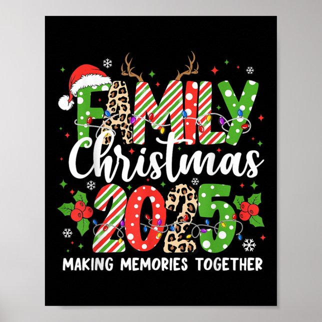 Affiche Family Christmas 2025 Making Memories Together Xma (Devant)