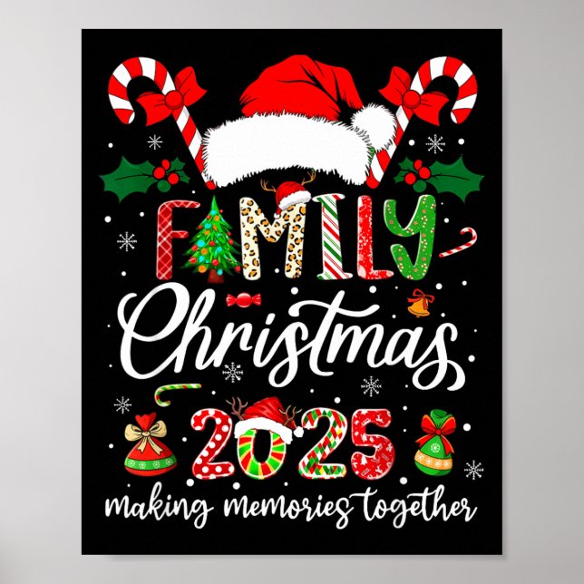 Affiche Family Christmas 2025 Matching Outfit Xmas Squad S (Devant)