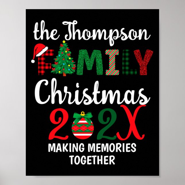 Affiche Family Christmas Making Memories Together  (Devant)