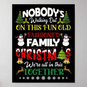 Affiche Family Christmas we are in this together Merry