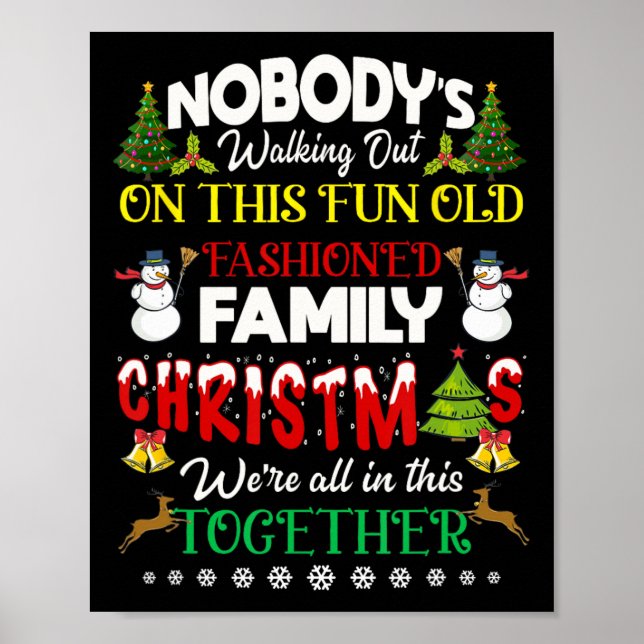 Affiche Family Christmas we are in this together Merry (Devant)