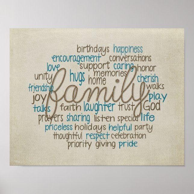Affiche family collage (Devant)