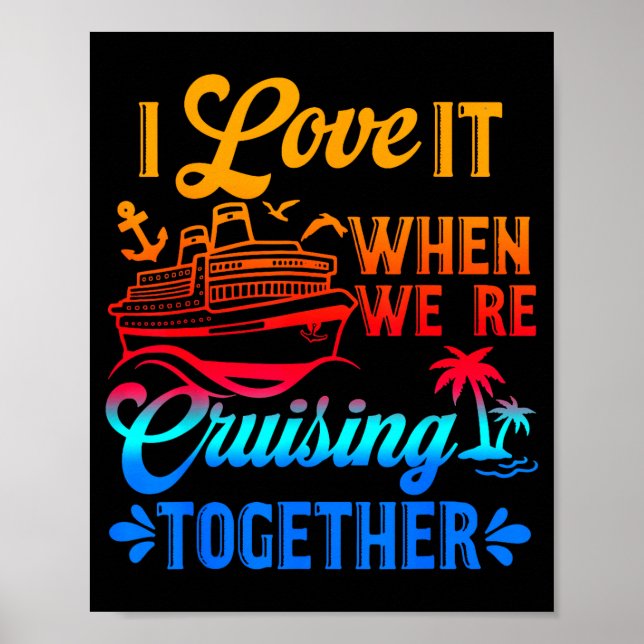 Affiche Family Cruise 2026 I Love It When We're Cruisin' T (Devant)