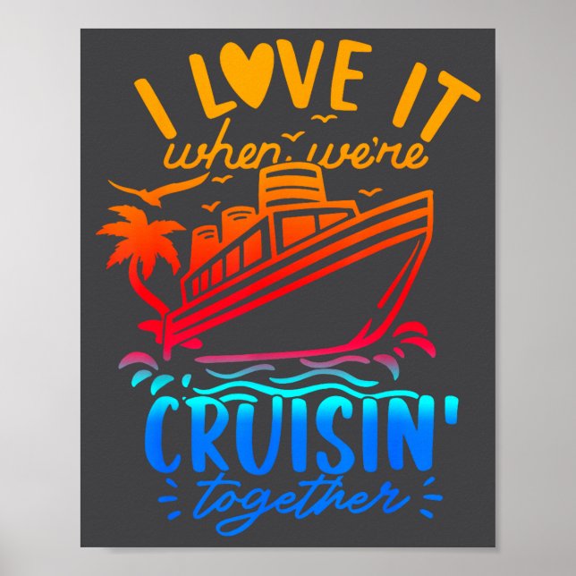 Affiche Family Cruise 2026 I Love It When We're Cruisin' T (Devant)