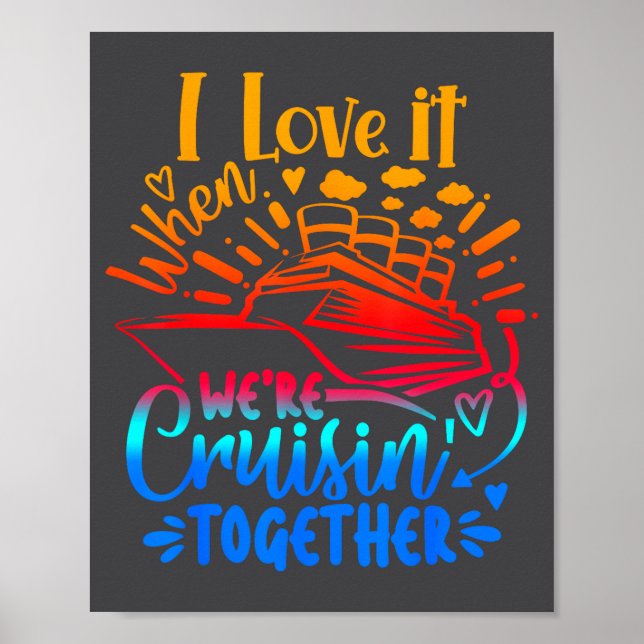 Affiche Family Cruise 2026 I Love It When We're Cruisin' T (Devant)