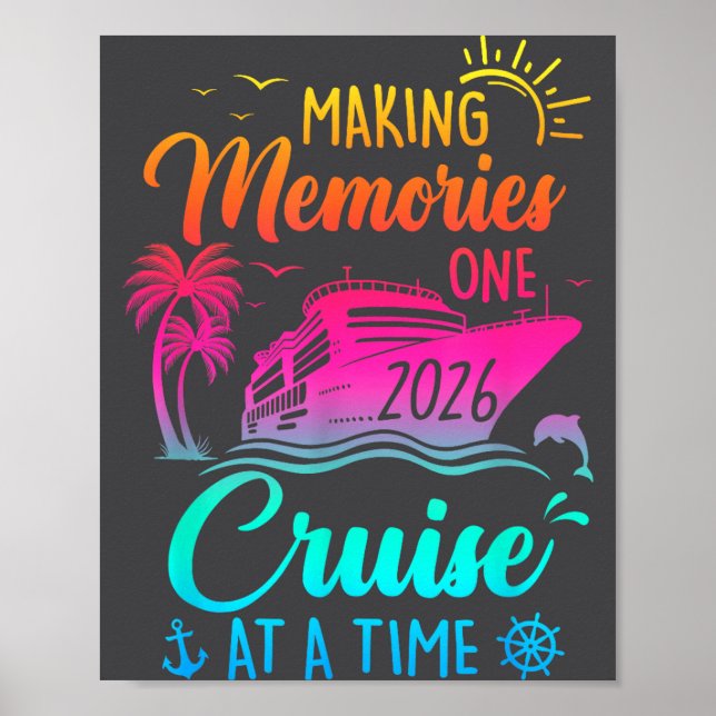 Affiche Family Cruise 2026 Making Memories One Cruise At A (Devant)