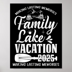 Affiche Family Lake Vacation 2025 Family Reunion Trip Squa