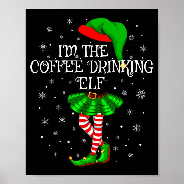 Affiche Family Matching Women Girls Coffee Drinking Elf Ch (Devant)