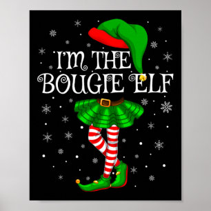 Affiche Family Matching Women Girls I'm The Bougie Elf Chr