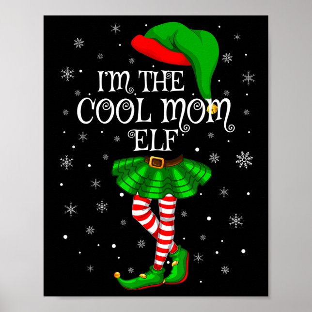 Affiche Family Matching Women Girls I'm The CoolMom Elf Ch (Devant)