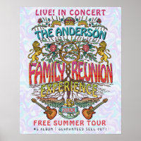 Family Reunion Band Bienvenue Nom Retro les années