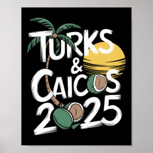 Affiche Family Turks Caicos 2025 Trip Friends Group Vacati