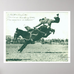 Affiche Famous Bucking Bronc Cinq Minutes