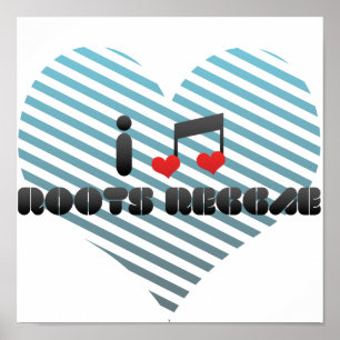 Affiche Fan de reggae de racines