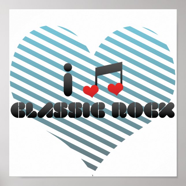 Affiche fan de rock classique (Devant)