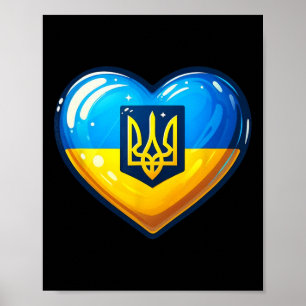 Affiche Fan Ukrainien de Bynner Drapeau de l'Ukraine Art C