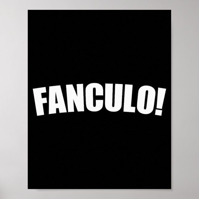 Affiche Fanculo Italian Term For Off, Funny Sarcastic Gift (Devant)