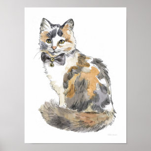 Affiche Fancy Calico Cat