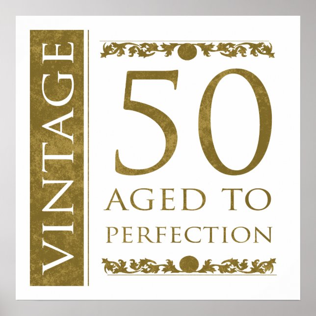 Affiche Fancy Vintage 50e anniversaire (Devant)