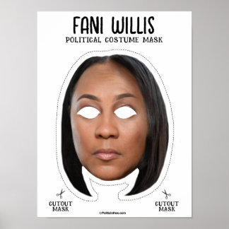 Affiche Fani Willis Masque Costume Halloween