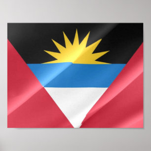 Affiche Fanion. Antigua et Barbuda -